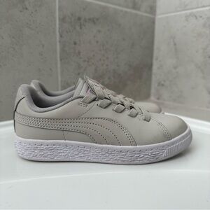 Puma Basket Crush Glitter Hearts AC PS Trainers Size 12.5